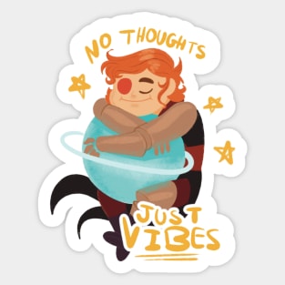 [Physics] no thoughts just vibes Sticker